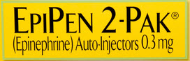 Image of label for EpiPen 2 pack