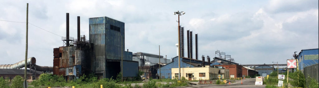 Picture of a shuttered steel plant